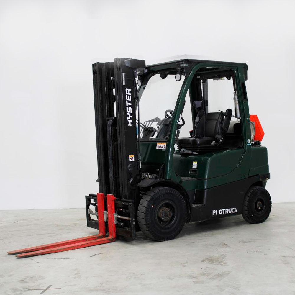 Brugt Hyster H2.5FT gastruck med løftekapacitet på 2500 kg