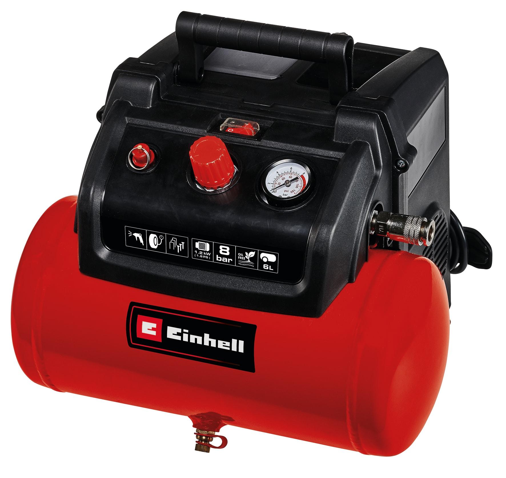 Einhell TC-AC 190/6/8 OF oliefri kompressor med 6 liters tank