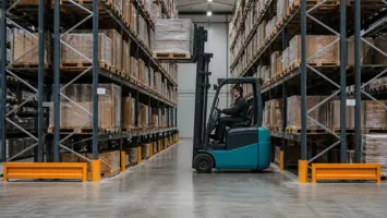 Pallereoler med jævnt lastede paller og frie lagergange