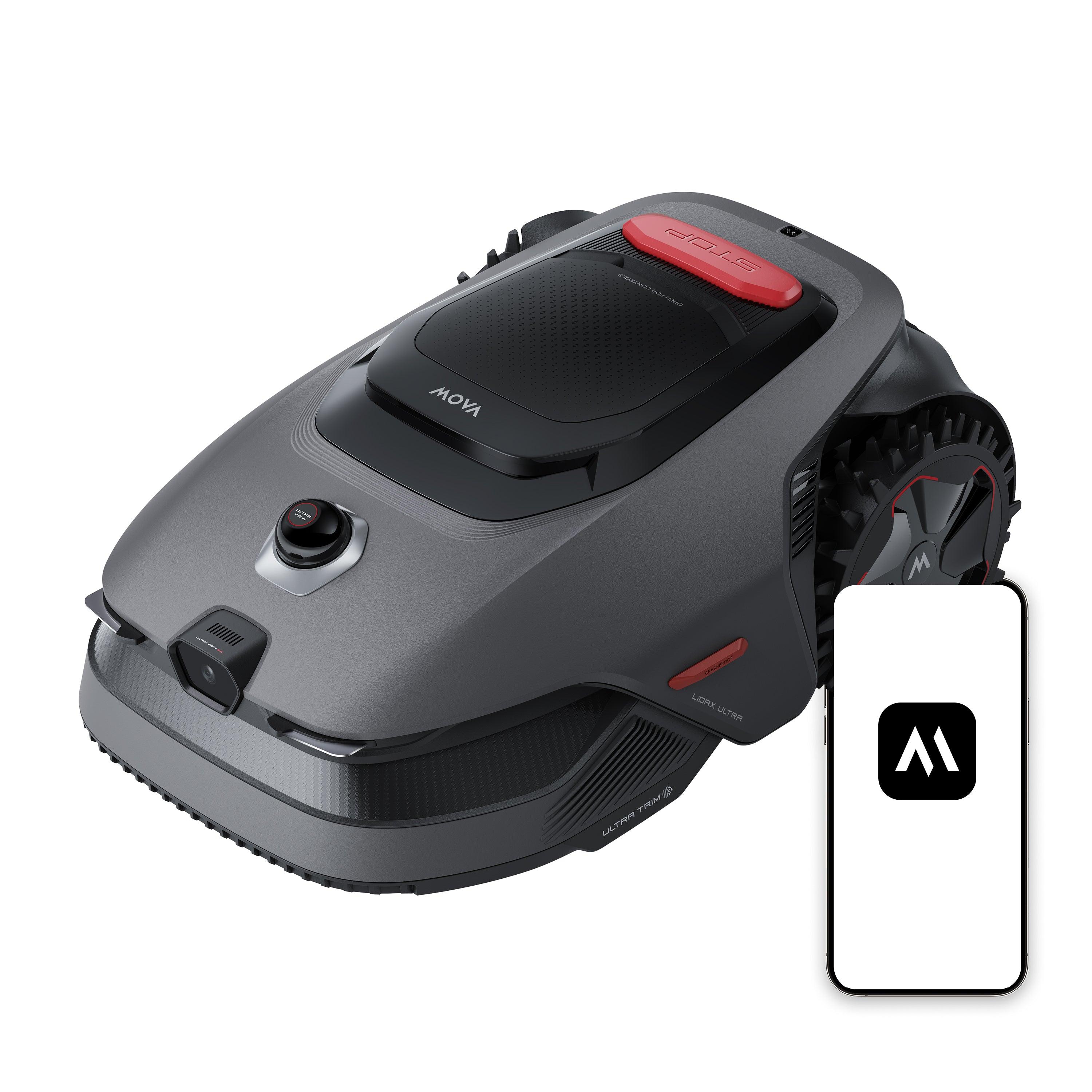 MOVA LiDAX Ultra 1000 kabelfri robotplæneklipper med 3D LiDAR og AI-vision