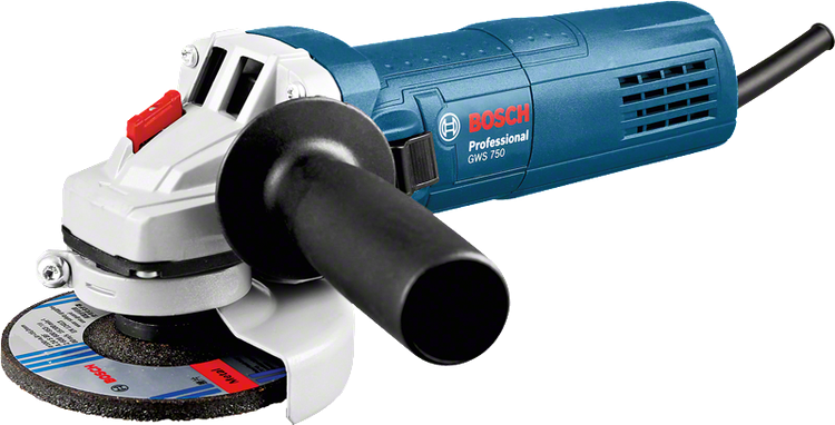 Bosch Professional GWS 750 vinkelsliber med 125 mm skive og ledning
