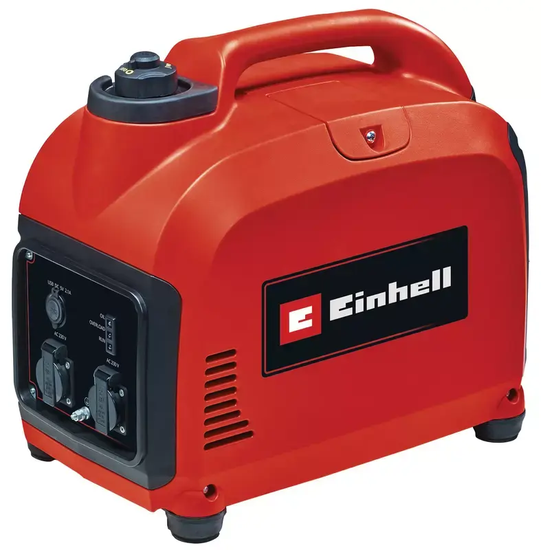 Einhell TC-IG 2000 kompakt inverter-generator i lukket kabinet med bærehåndtag