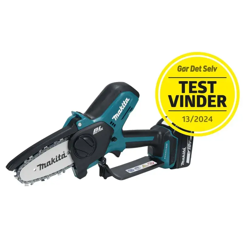 Makita DUC101Z kompakt akku grensav med 10 cm sværd til beskæring